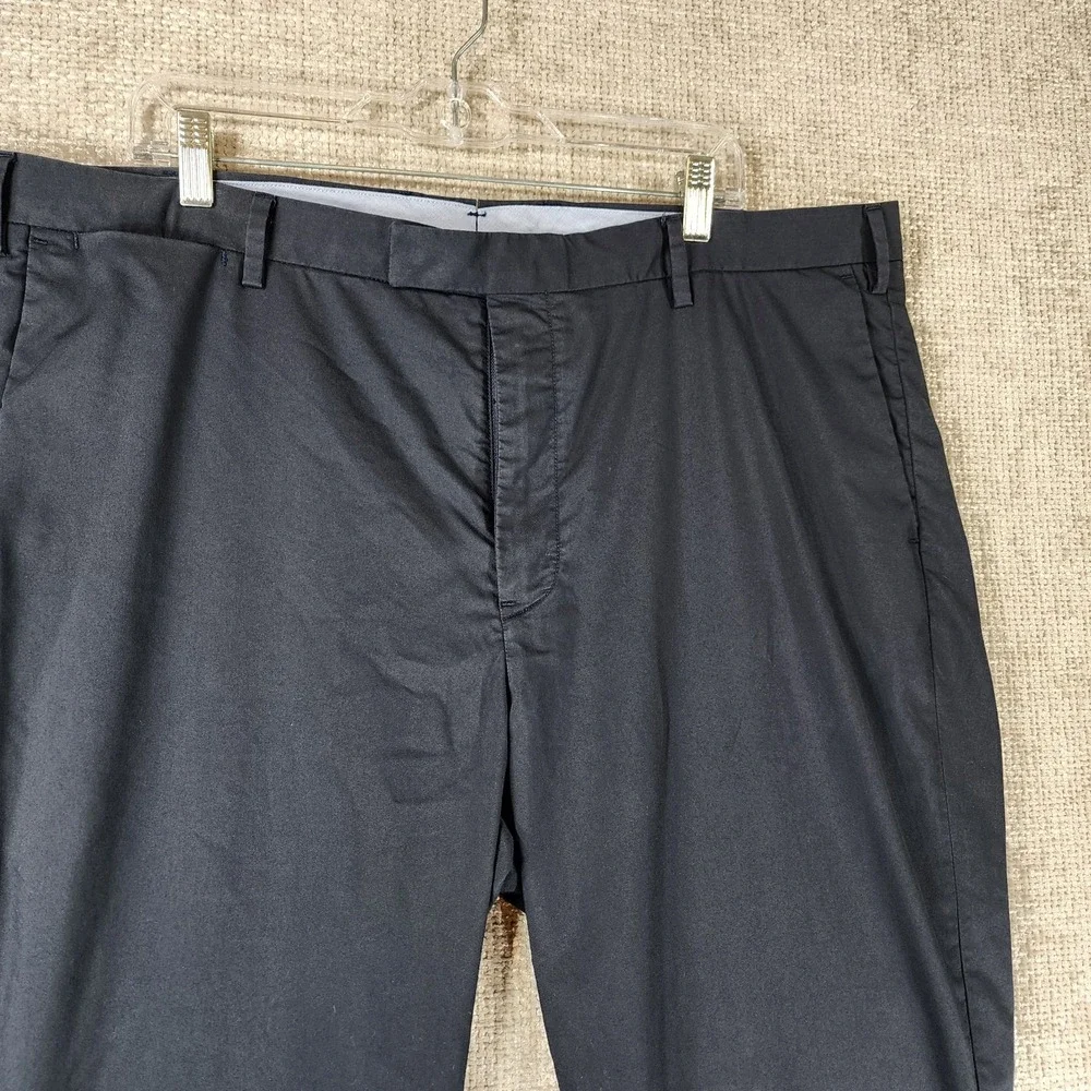 Polo Ralph Lauren Dress Pants Mens 40 Navy Stretch Straight Trouser (Fits 41x32)